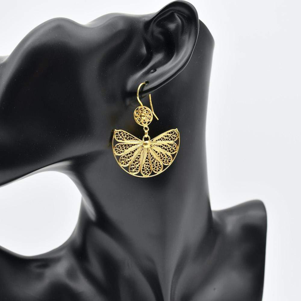 Alcance I Gold plated Filigree Earrings