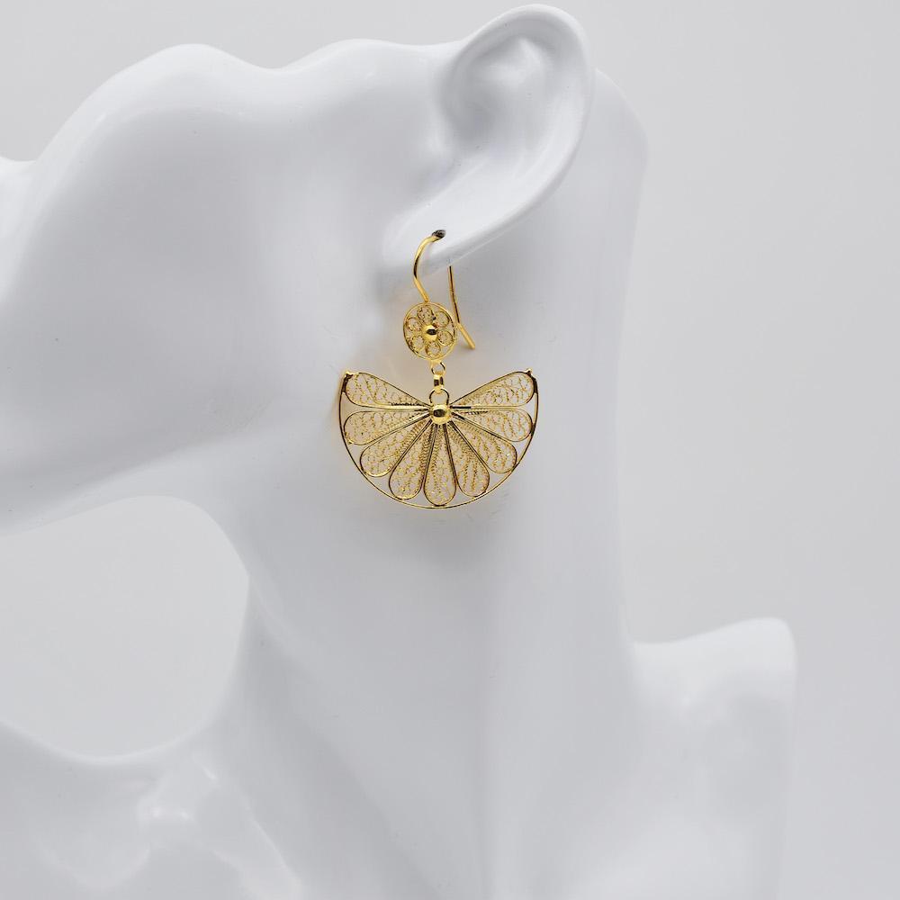 Alcance I Gold plated Filigree Earrings