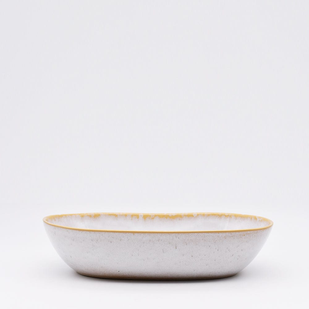 Amazônia I Stoneware White Oven dish - 9.8''