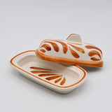 Andorinha I Ceramic Butter Dish -  Terracotta