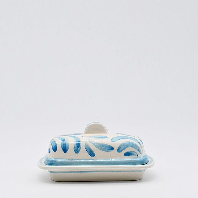 Andorinha I Ceramic Butter Dish -  Turquoise