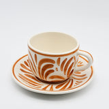 Andorinha I Large Ceramic Cup and Saucer - Terracotta