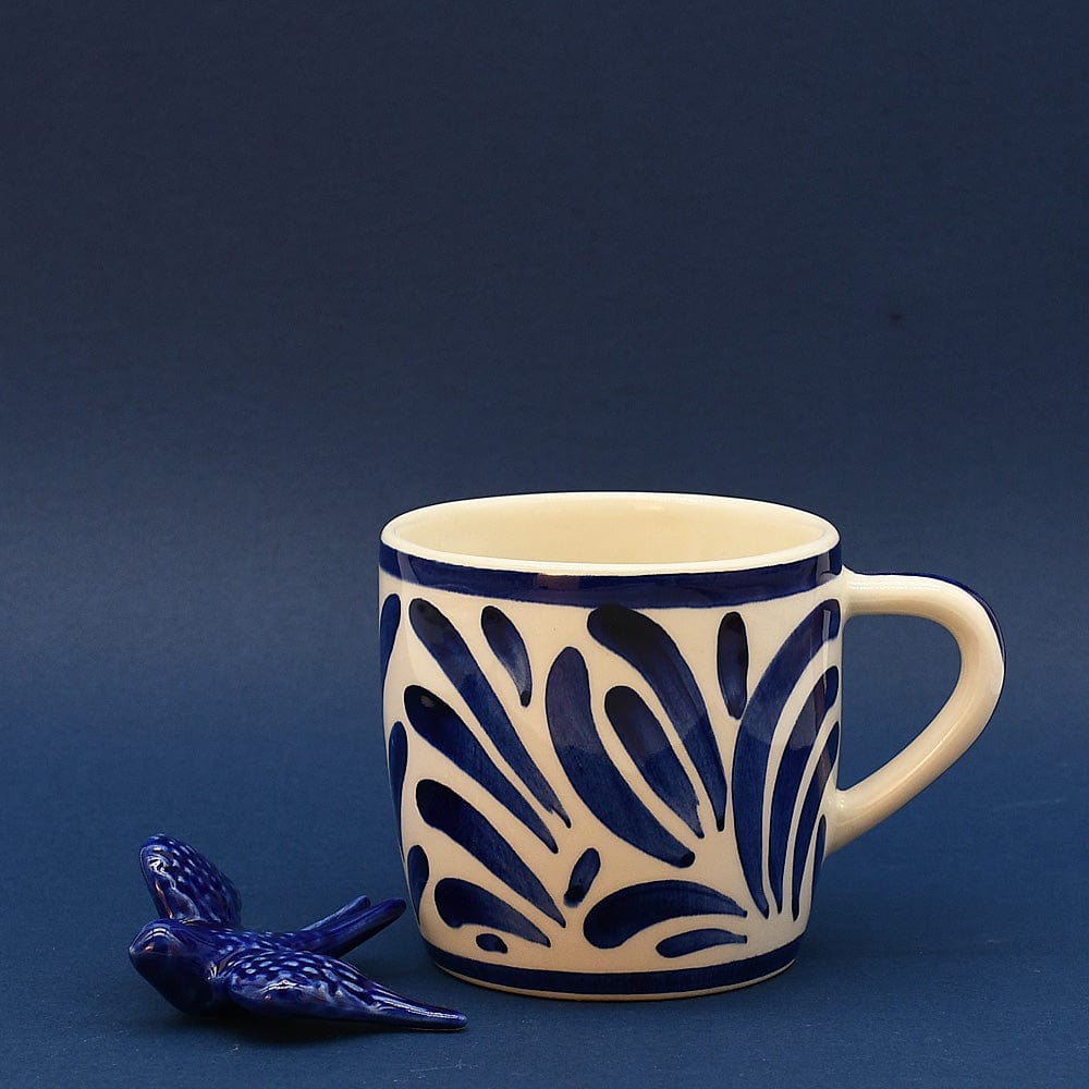 Andorinha I Large Ceramic Mug - Blue