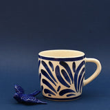 Andorinha I Large Ceramic Mug - Blue