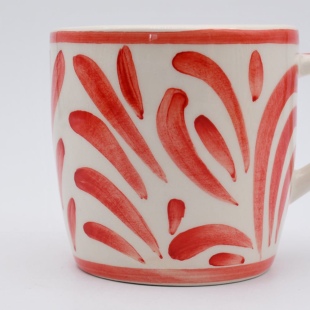 Andorinha I Large Ceramic Mug - Red