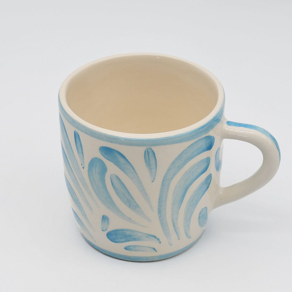 Andorinha I Large Ceramic Mug - Turquoise