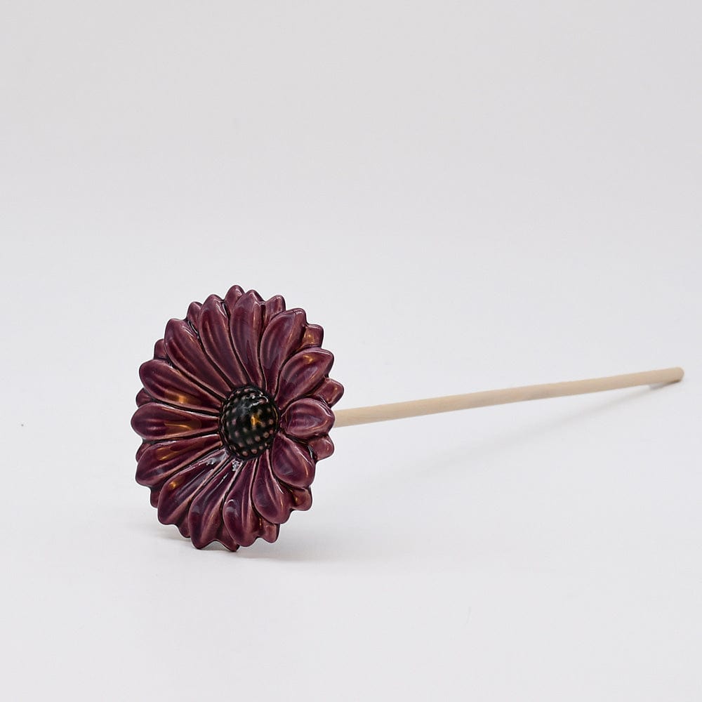 Artificial Daisies in Ceramic Purple