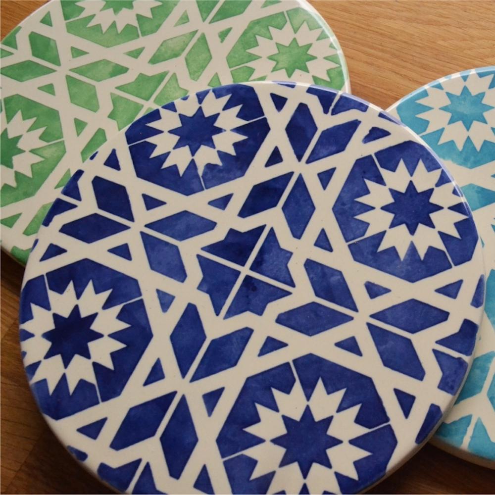 Azulejo I Ceramic and cork Trivet