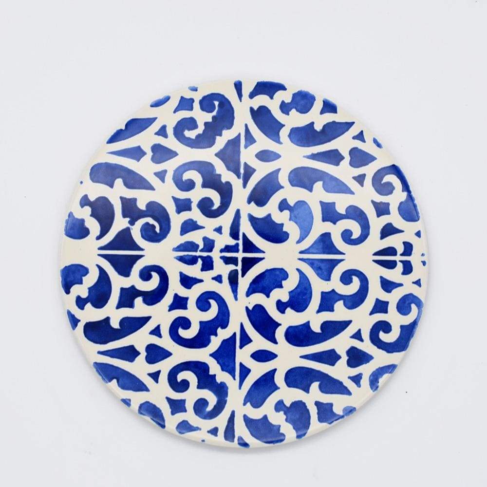 Azulejo I Ceramic and cork Trivet Blue