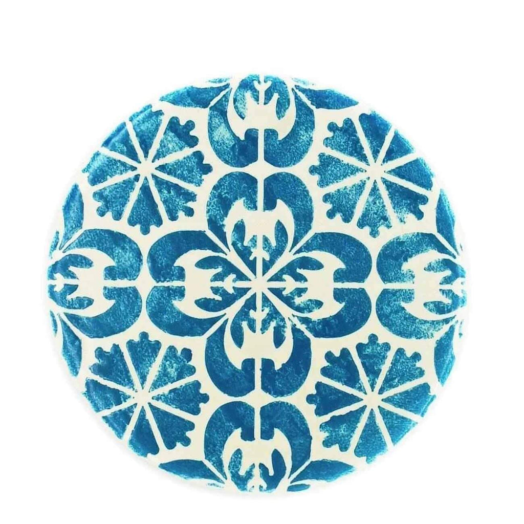 Azulejo I Ceramic and Cork Trivet Turquoise