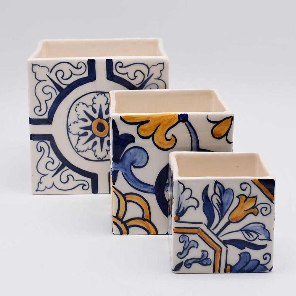 Azulejo I Ceramic Planter - 3.1" (4 patterns)