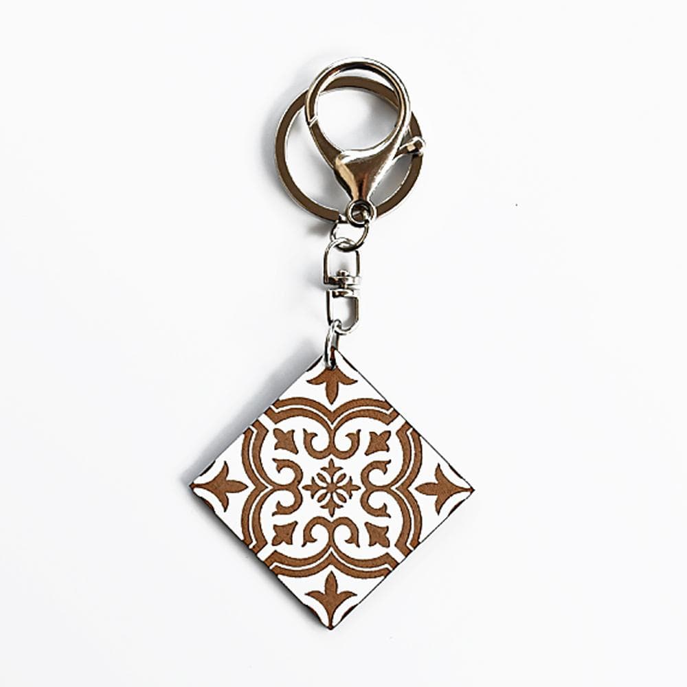 Azulejo I Key Ring - 11 colors Blanc