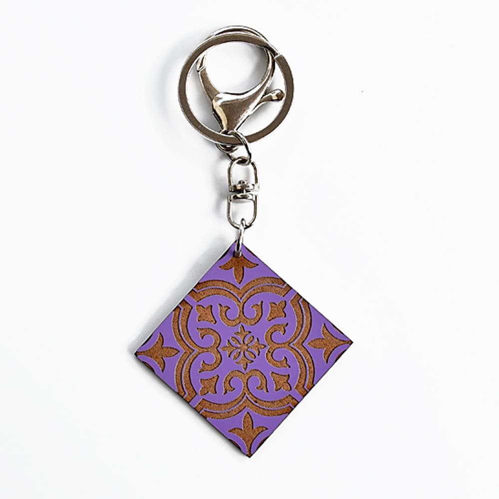 Azulejo I Key Ring - 11 colors Mauve