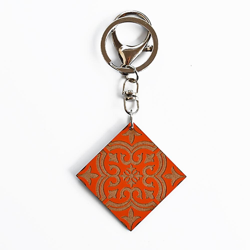 Azulejo I Key Ring - 11 colors Orange