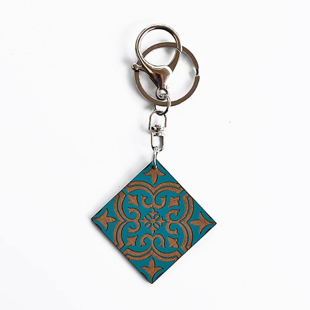 Azulejo I Key Ring - 11 colors Turquoise