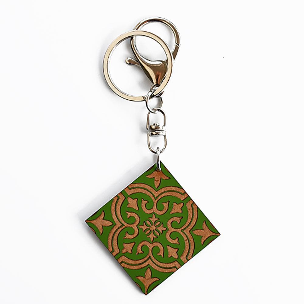 Azulejo I Key Ring - 11 colors Vert