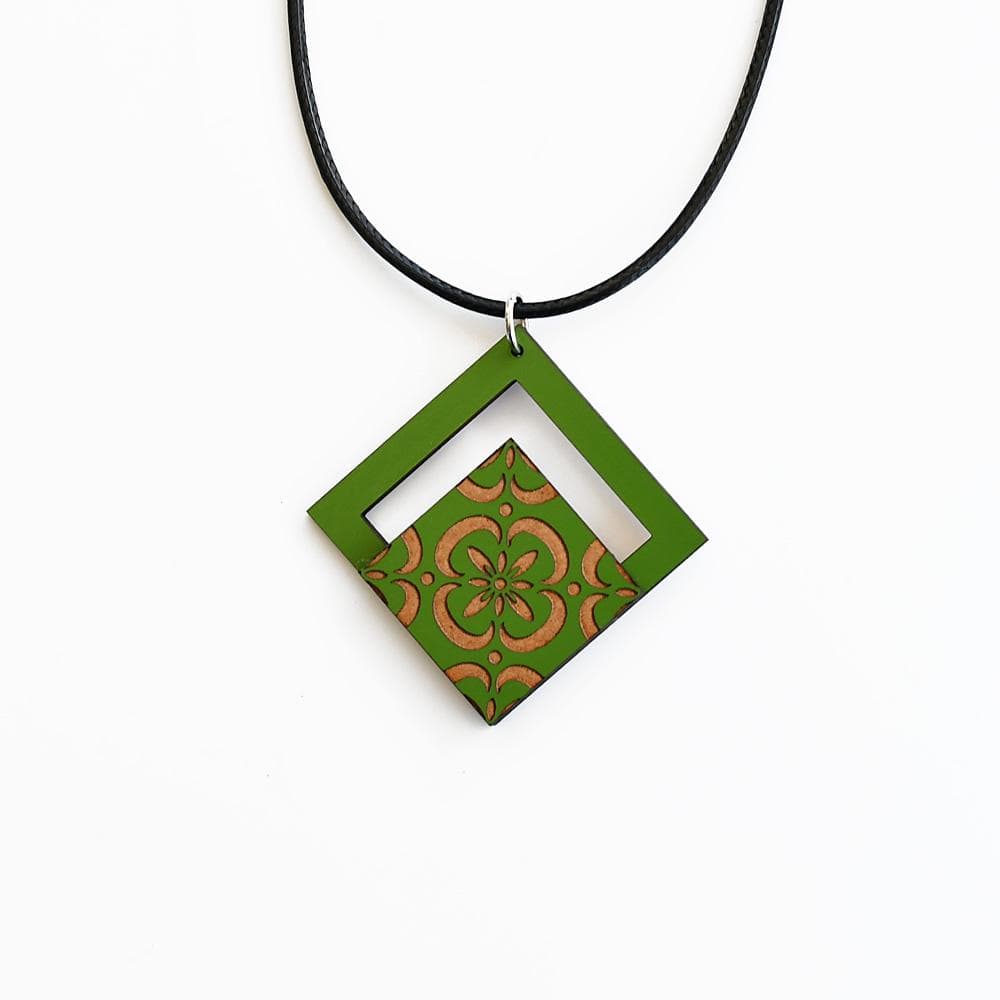 Azulejos I Green Necklace #1