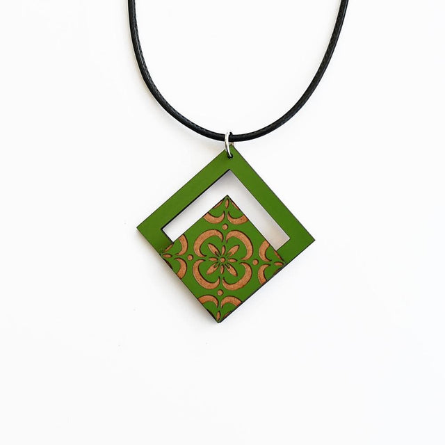 Azulejos I Green Necklace #1