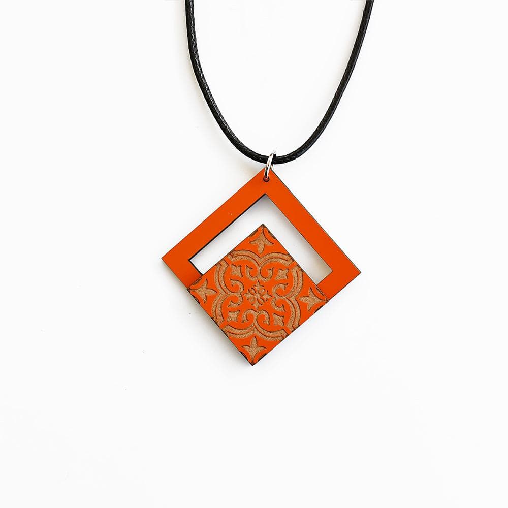 Azulejos I Orange Necklace #2