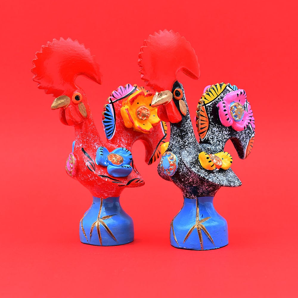 Barcelos Rooster by Prazeres Côta 6" - Black