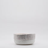 Bathroom Cotton Basket - White & beige