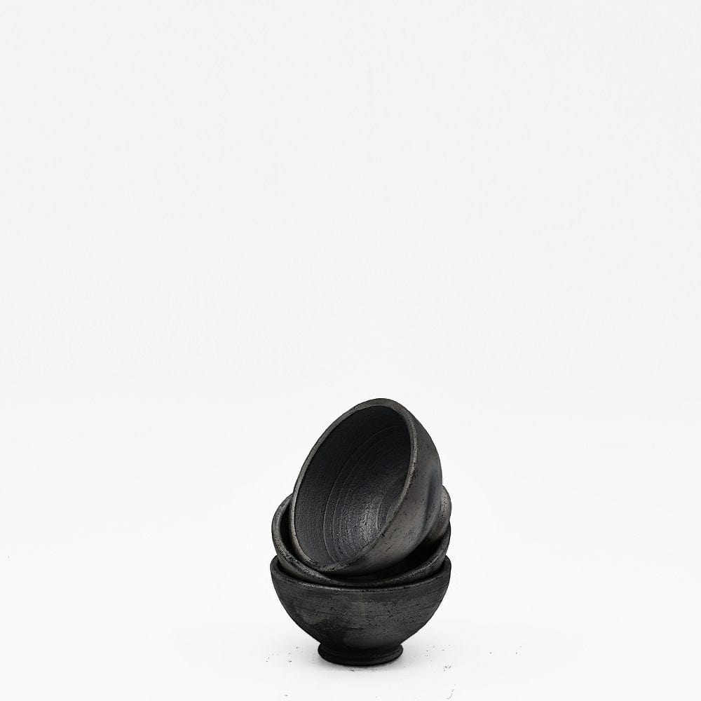 Black Terracotta Small Cup from Bisalhães - 3 pieces