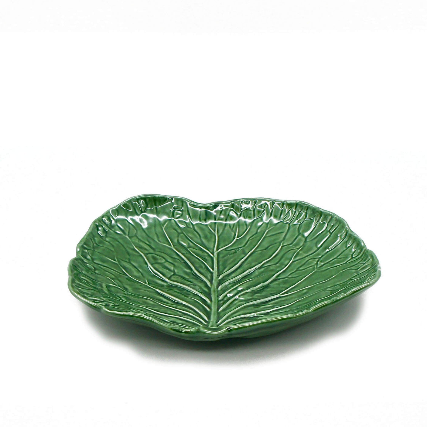 Cabbage Leaf-shaped Ceramic Dinner Plate