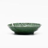 Cabbage-shaped Ceramic Soup Plate - Green