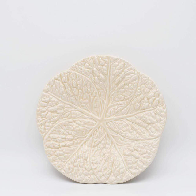 Cabbage-shaped Ceramic Starter Plate - Off-White