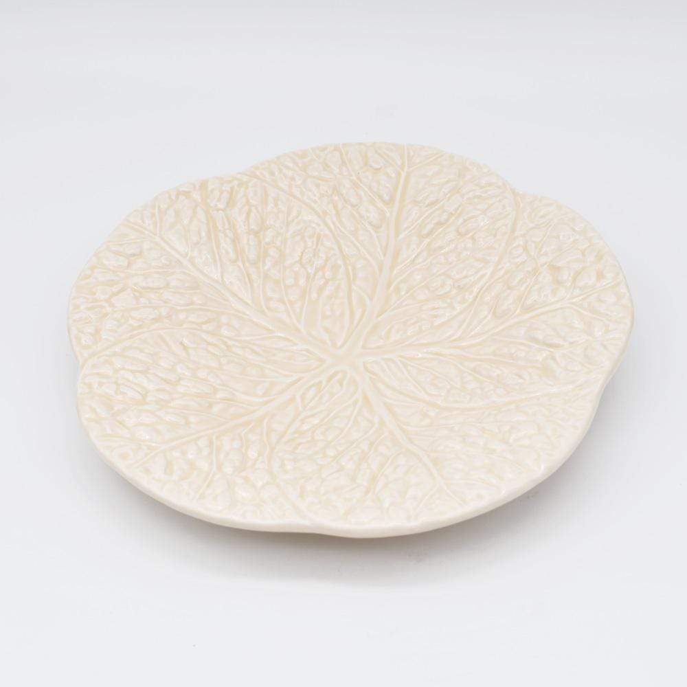 Cabbage-shaped Ceramic Starter Plate - Off-White