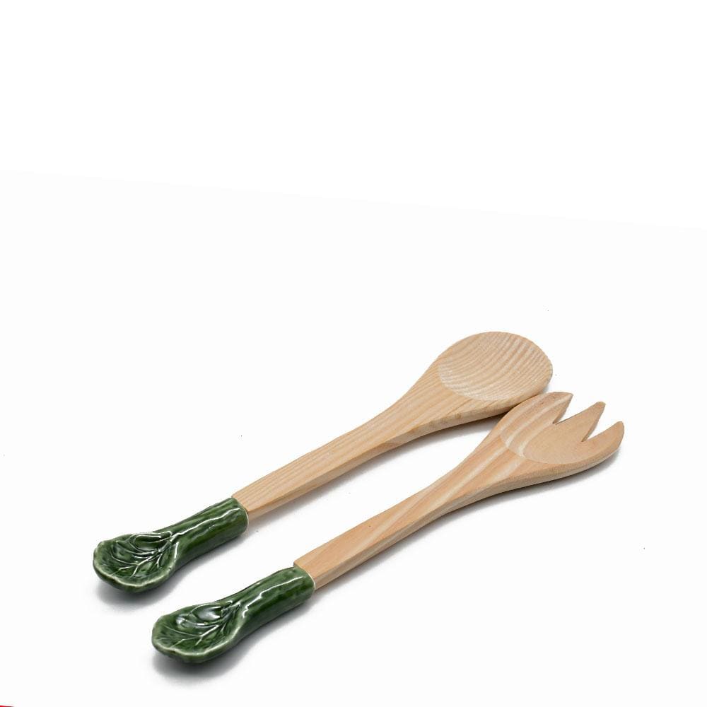 Cabbage-shaped Serving Cutlery - Green