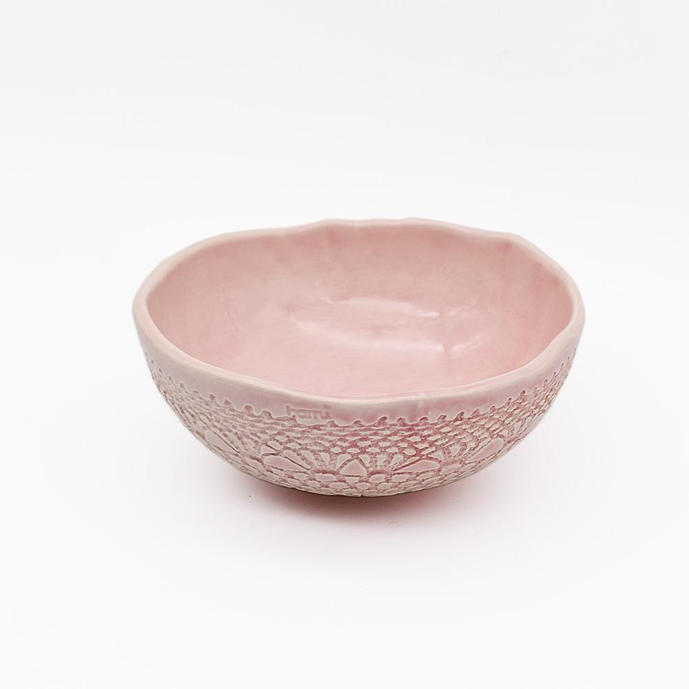 Carimbada I Handmade Ceramic Bowl 6.3'' - Pink