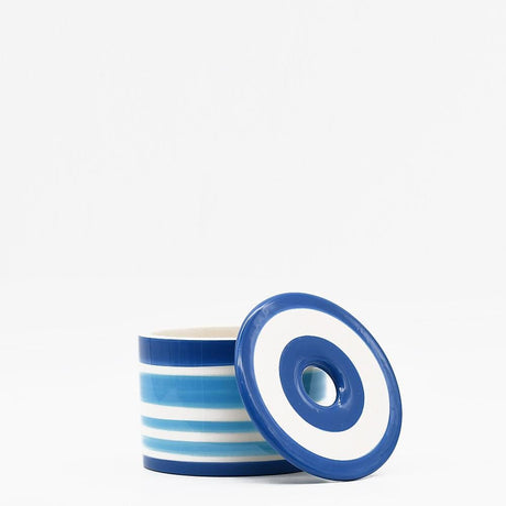 Ceramic Cotton Box - Blue