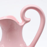 Ceramic Pitcher and Washbasin - Pink