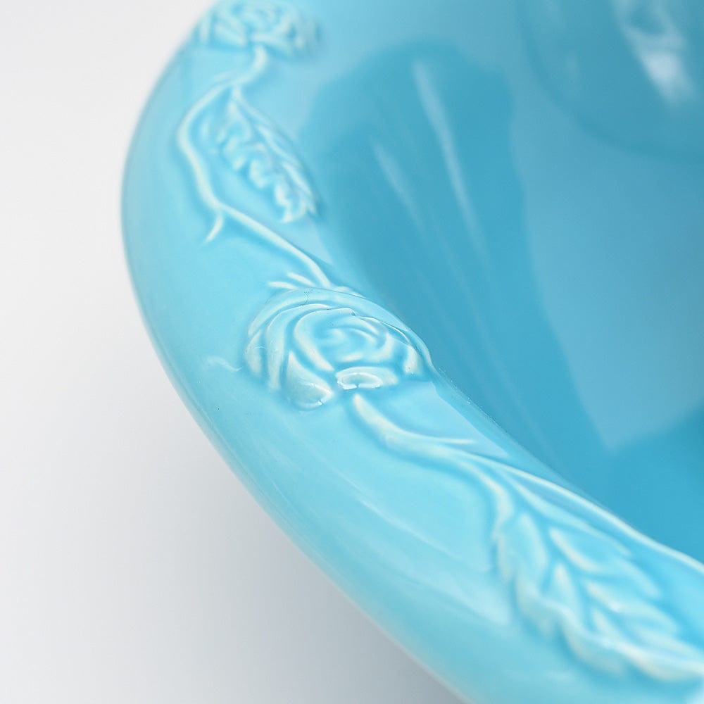 Ceramic Pitcher and Washbasin - Turquoise