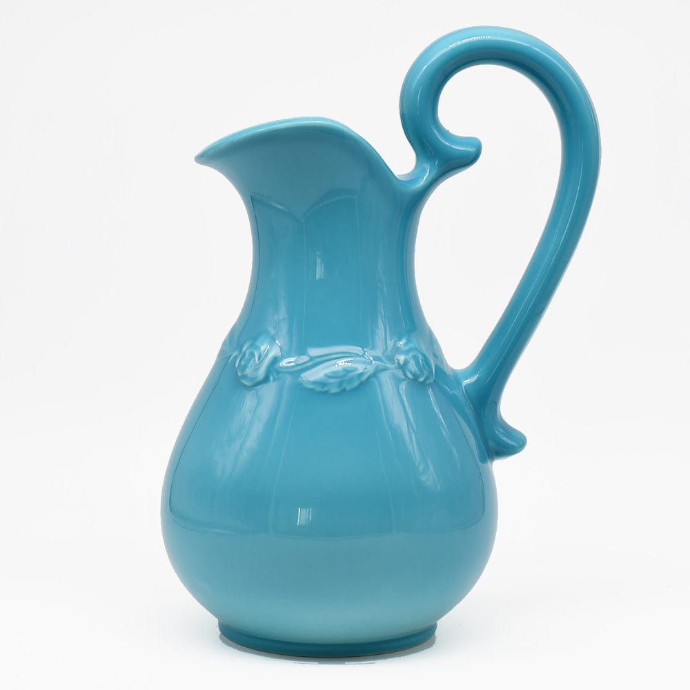 Ceramic Pitcher and Washbasin - Turquoise