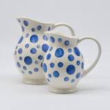 Ceramic Pitcher with Blue Dots