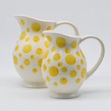 Ceramic Pitcher with Yellow Dots