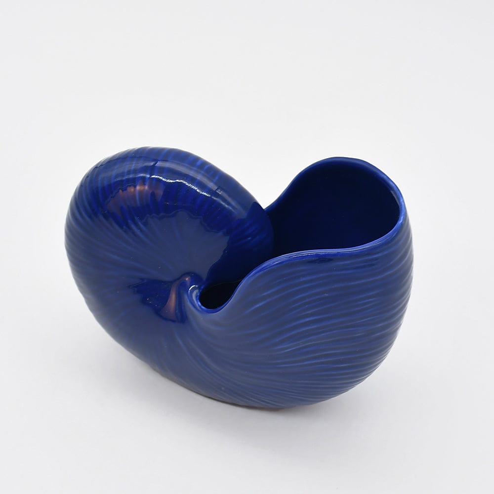 Ceramic Seashell 5.1'' - Cobalt Blue