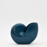 Ceramic Seashell 5.1'' - Teal Blue