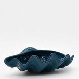 Ceramic Seashell 8.3" - Teal Blue