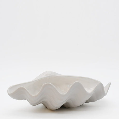 Ceramic Seashell 8.3" - White