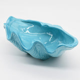 Ceramic Seashell Bowl 11.8'' - Turquoise Bue