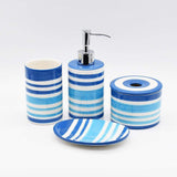 Ceramic Soap Dispenser - Blue