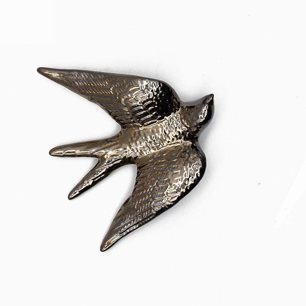 Ceramic Swallow - Brass