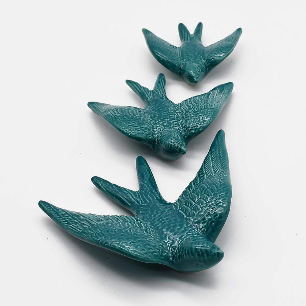 Ceramic Swallow - Green