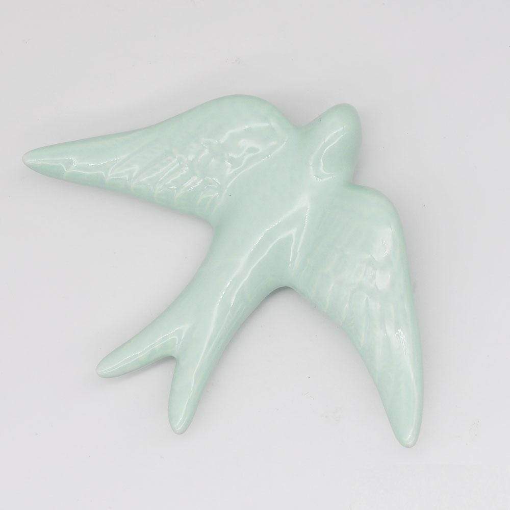 Ceramic Swallow - Light Green