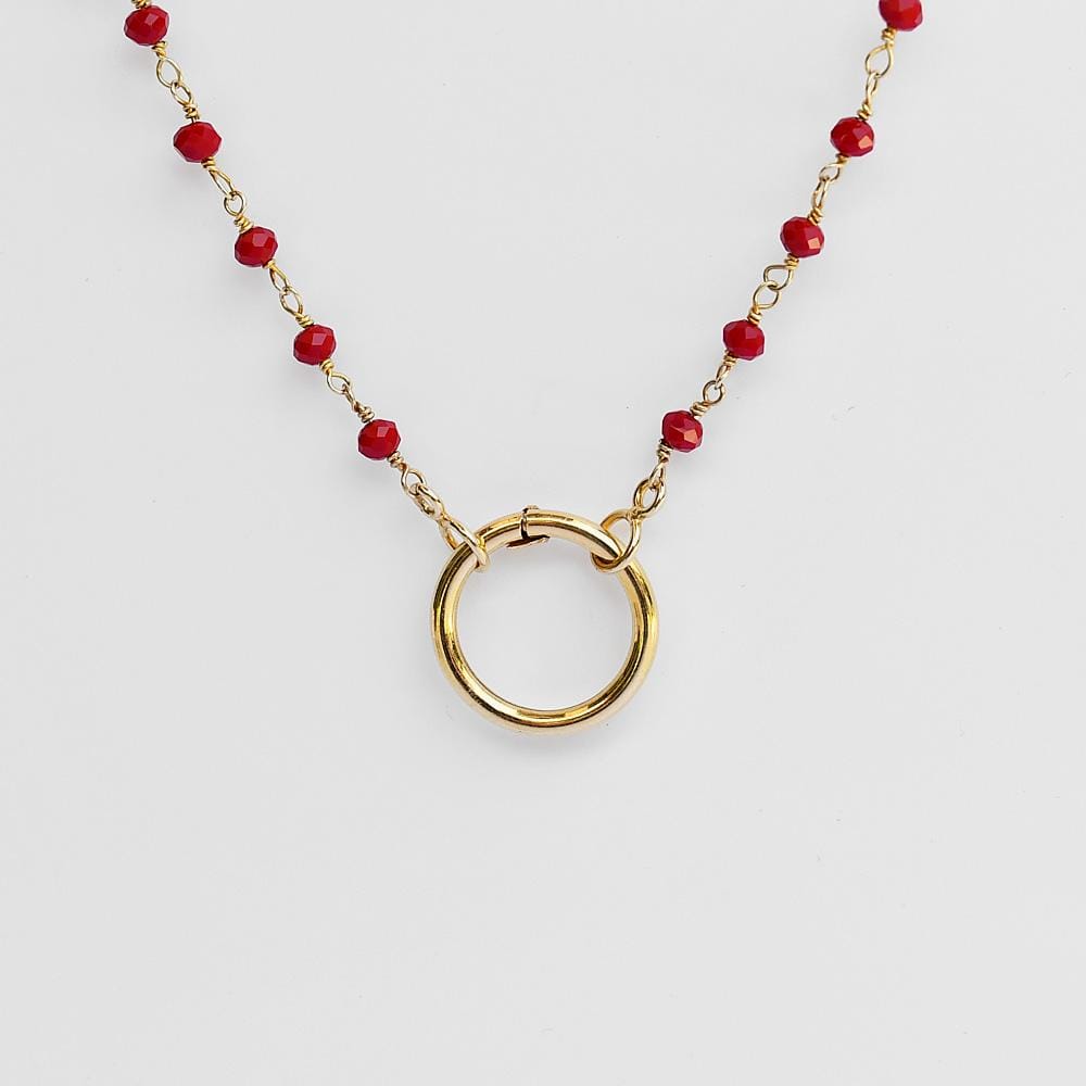 Charm Necklace - Red