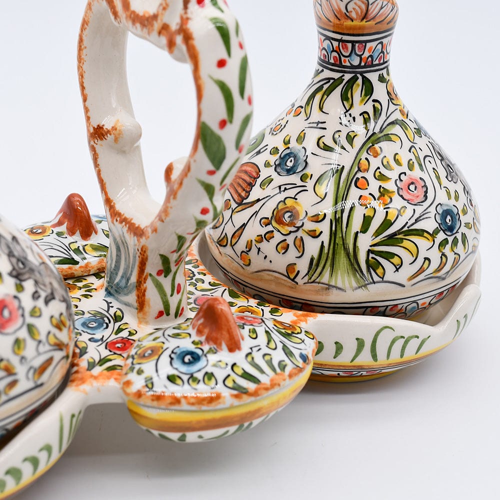 Coimbra Ceramic I Oil, vinegar, salt and pepper Dispenser