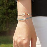 Conta de Viana I Silver and Cotton Bracelet